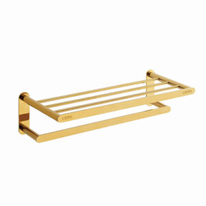 CURVE TOWEL RACK 24 -FRENCH GOLD