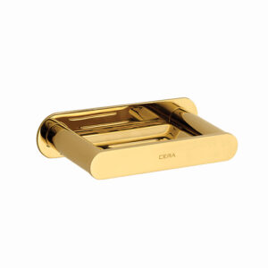 CURVE SOAP DISH BRASS -FRENCH GOLD