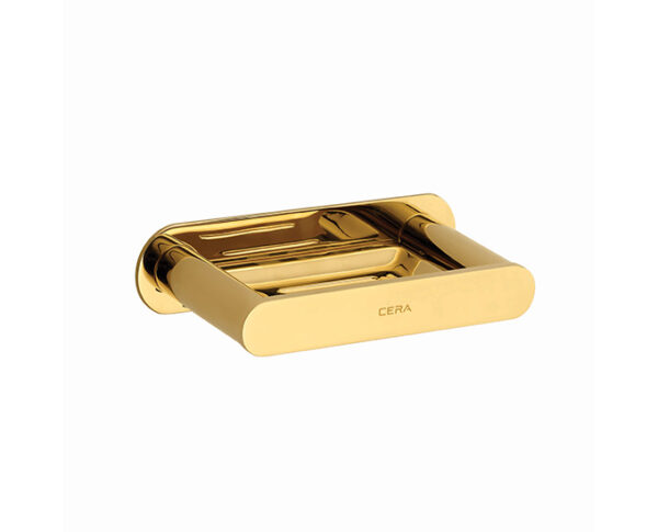 CURVE SOAP DISH BRASS -FRENCH GOLD