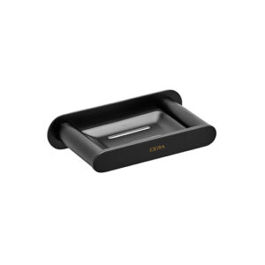 CURVE SOAP DISH BRASS -BLACK MATT