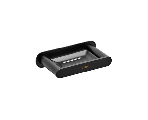 CURVE SOAP DISH BRASS -BLACK MATT