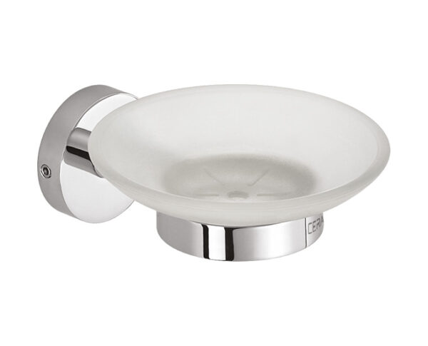 MERIDIEN SOAP DISH (GLASS) -CHROME